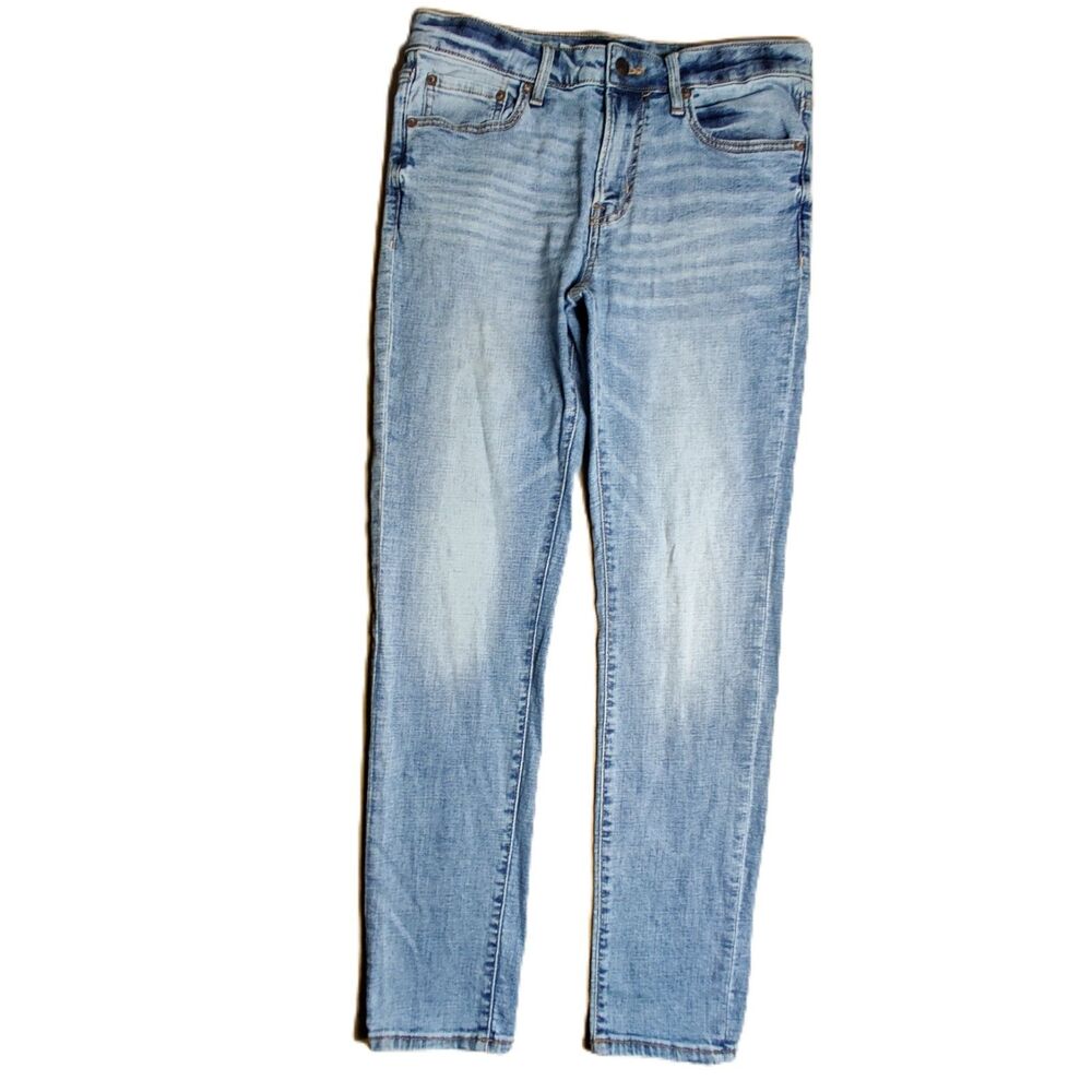 Aeropostale Skinny Jeans 32x32 Light Wash Stretch Denim Slim Fit Mens